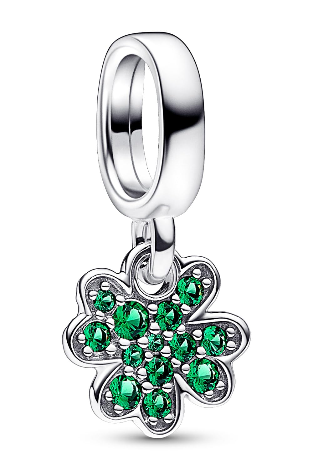 PANDORA Collana da donna, quadrifoglio, in argento con ciondolo portafortuna 15814