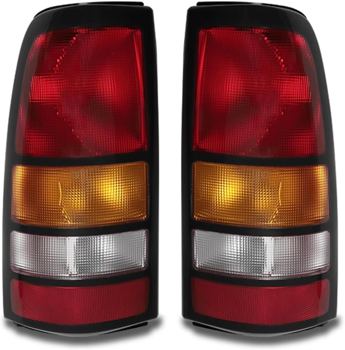 Car Rear Light Assemblies Compatible With GMC For Sierra 1500 1500HD 2500 2500HD 3500 1999 2000 2001 2002 2003 2004 2005 2006 2pcs Car Rear Tail Light Replacement