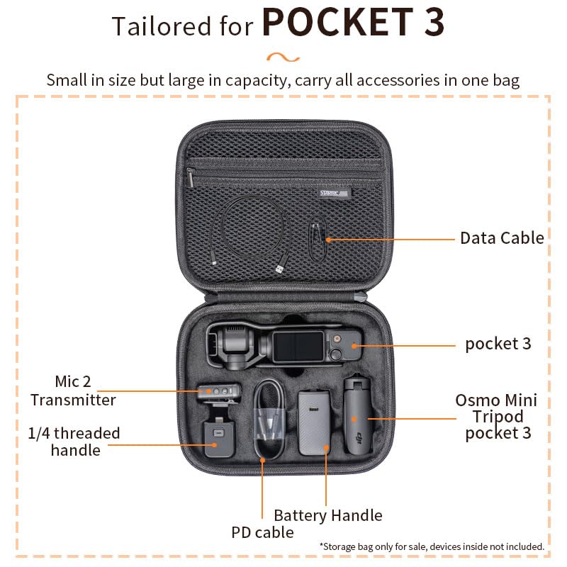Maletín Creator Combo DJI Osmo Pocket 3 bolsa transporte 4