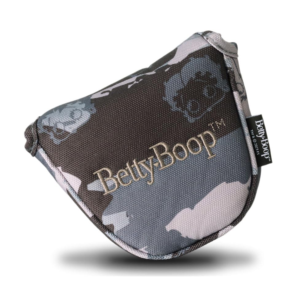 Betty Boop Camo Putter Head Cover Magnetic Closure Polyester Golf Japan