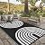 Anidaroel Outdoor Area Rug for Patio Clearance 6X9ft Waterproof, Reversible Plastic Straw Rug Outside Rug, Stain & UV Resistant RV Mat for Camping, Porch, Balcony, Pool Deck(Black&White, 6‘x9')