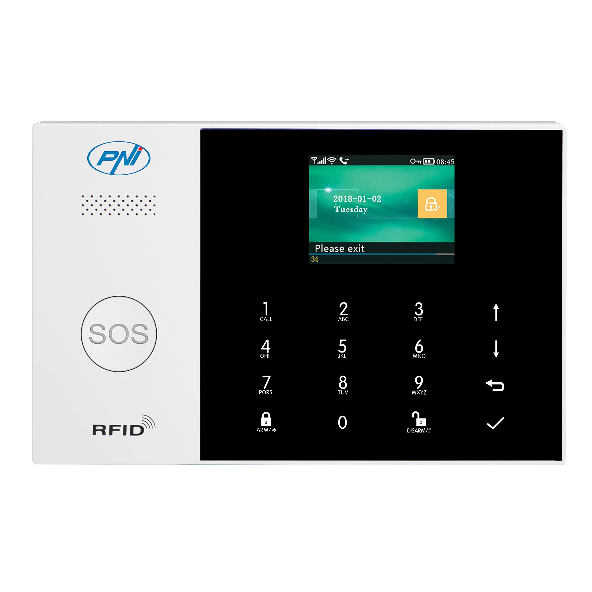 Sistema di allarme senza fili PNI SafeHouse HS600 Wifi GSM 4G, supporta 90 zone wireless e 3 zone cablate, compatibile con l'applicazione Tuya Smart, avviso SMS, chiamata vocale, notifica telefonica