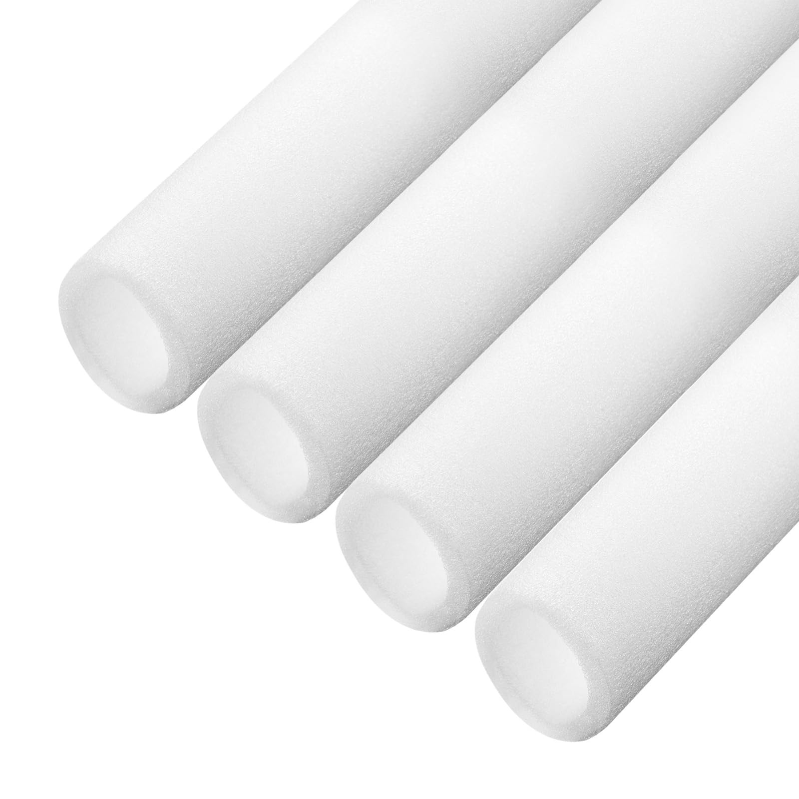 QUARKZMAN 4 szt. rura z pianki izolacyjnej do rur 40 mm (1 9/16 cala) ID 60 mm OD 3 ft ochrona przed mrozem do rur miedzianych, biała