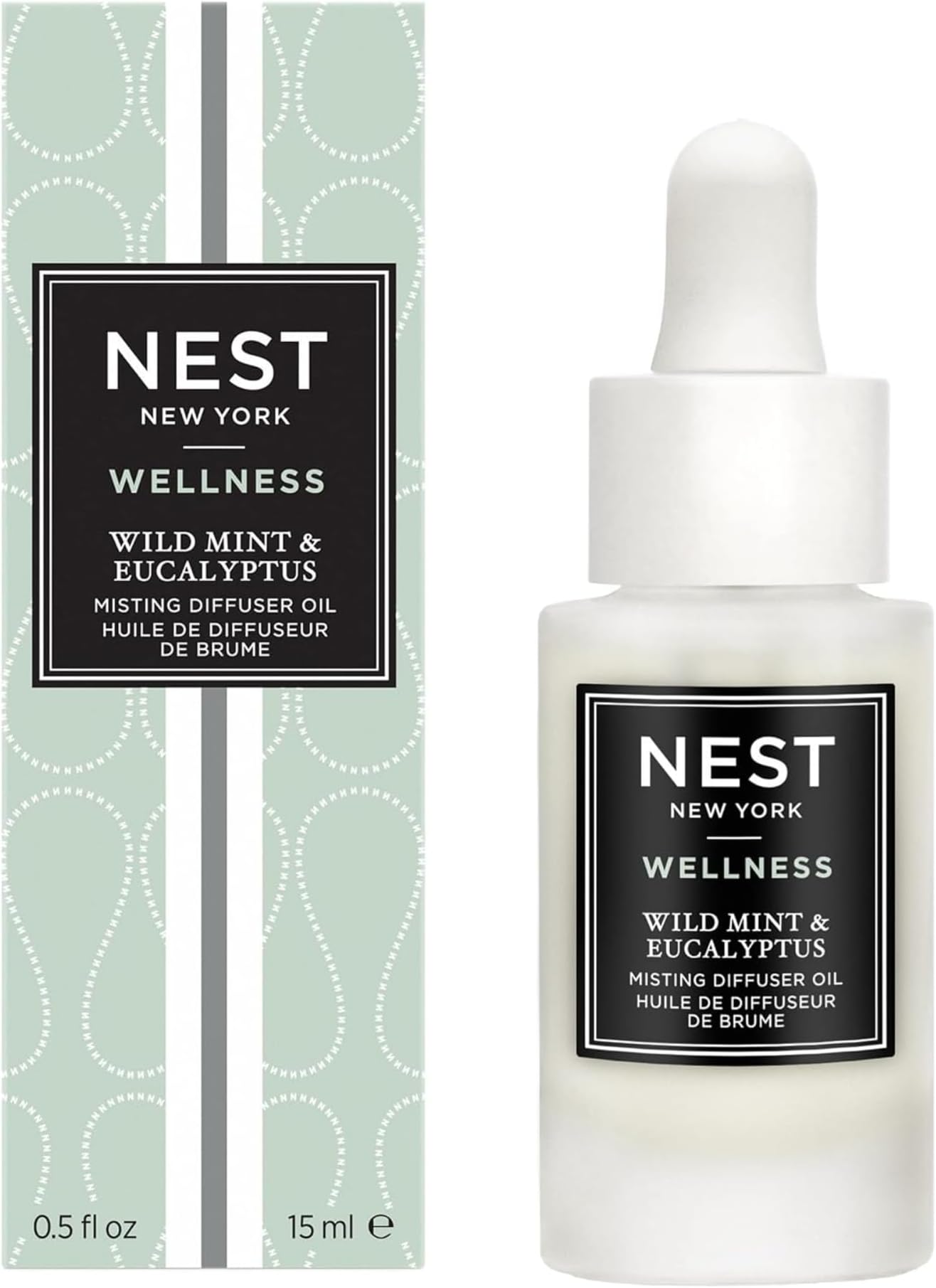 NEST New York Wild Mint & Eucalyptus Diffuser Oil Drops, 0.5 Fluid Ounces