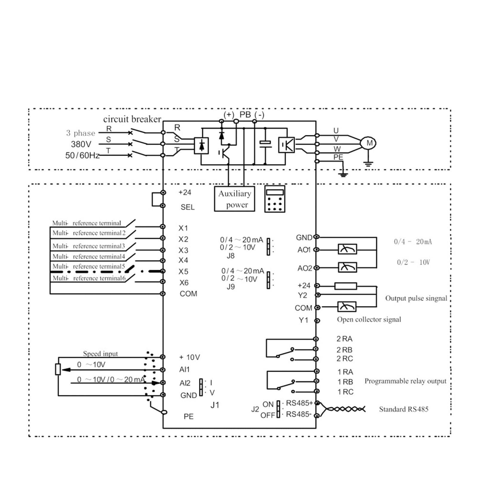 Jednofazowy falownik VFD Aubalasti serii MK600 220 V 1,5-7,5 kW 50-2000 Hz specjalny do maszyny do grawerowania(4,5KW, 380V)