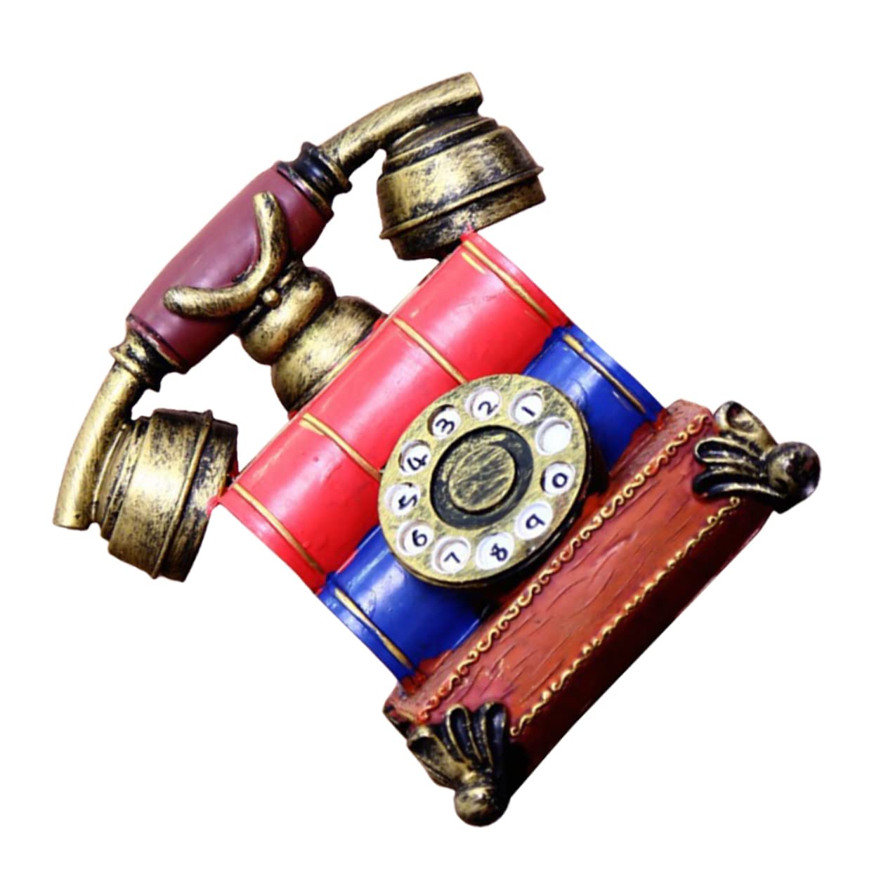 GOOHOCHY Vintage Simulation Telephone for Retro Telephone Model Plaything Enhances Communication Skills Cognitive Development Present for Family Friends