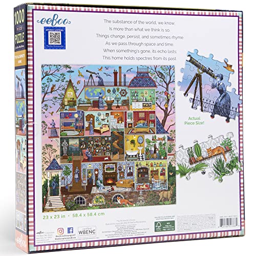 eeBoo Piece and Love The Alchemist's House 1000 piece square adult Jigsaw Puzzle, Vibrant and Versatile Colours, 23 inches x 23 inches - Image 3