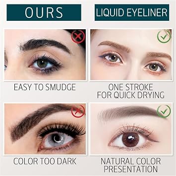 Eyebrow Pencil Eyebrow Microblading Pen,Pencil with an Upgrade Micro-Fork Tip Applicator, Waterproof Long-Lasting Microblading Pencil for Eyebrows,Eyebrow Pencil (Black)