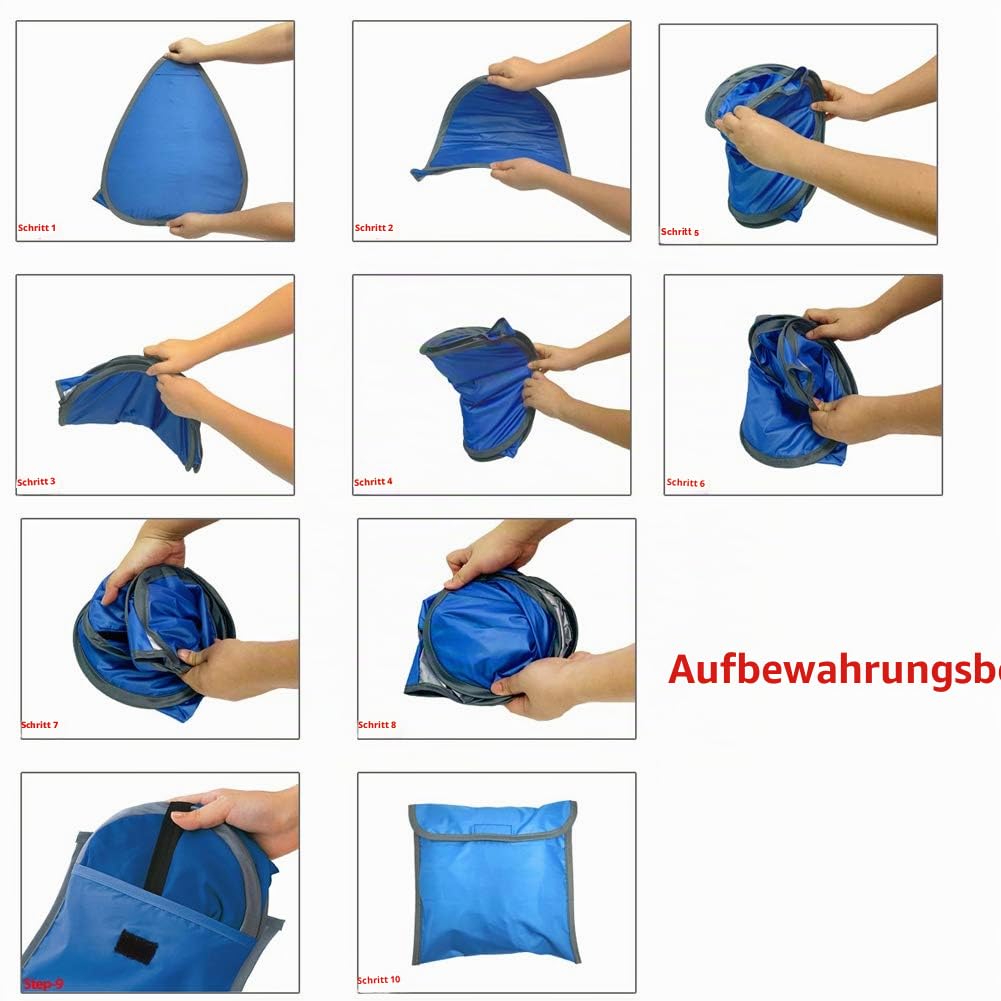 Kleines Pop-up-Strandzelt - Sonnendach - Instant Face Shade Vordach - Anti-UV - für Outdoor Strand Camping Angeln Wandern