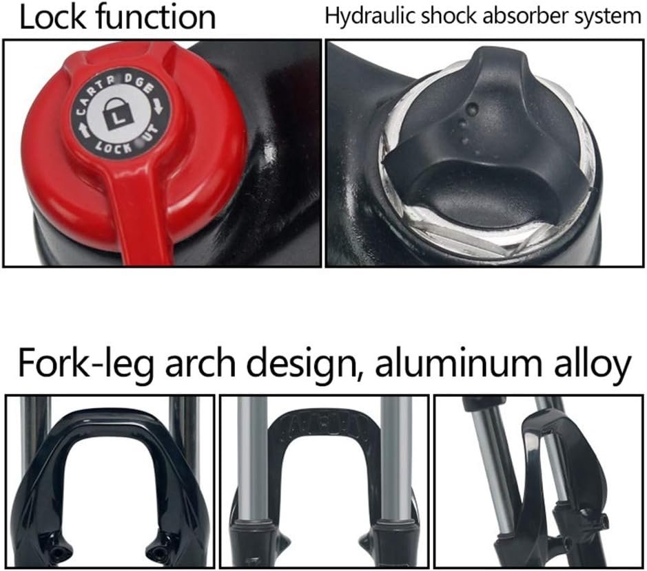 Buy Tyxtyx Suspension Bike Forks Bike Suspension Fork Mountain Bike Front Fork Aluminum Shock Absorber Color Black 20 Inches Online In Indonesia B07xdwybry