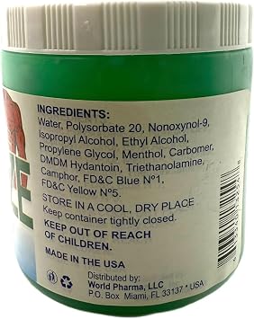 Ice Freeze Muscle Rub Gel 9 oz. Relieves Minor Aches in Muscles and Joints Menthol and Camphor Net Wt. 9 Oz. (255.4 g)