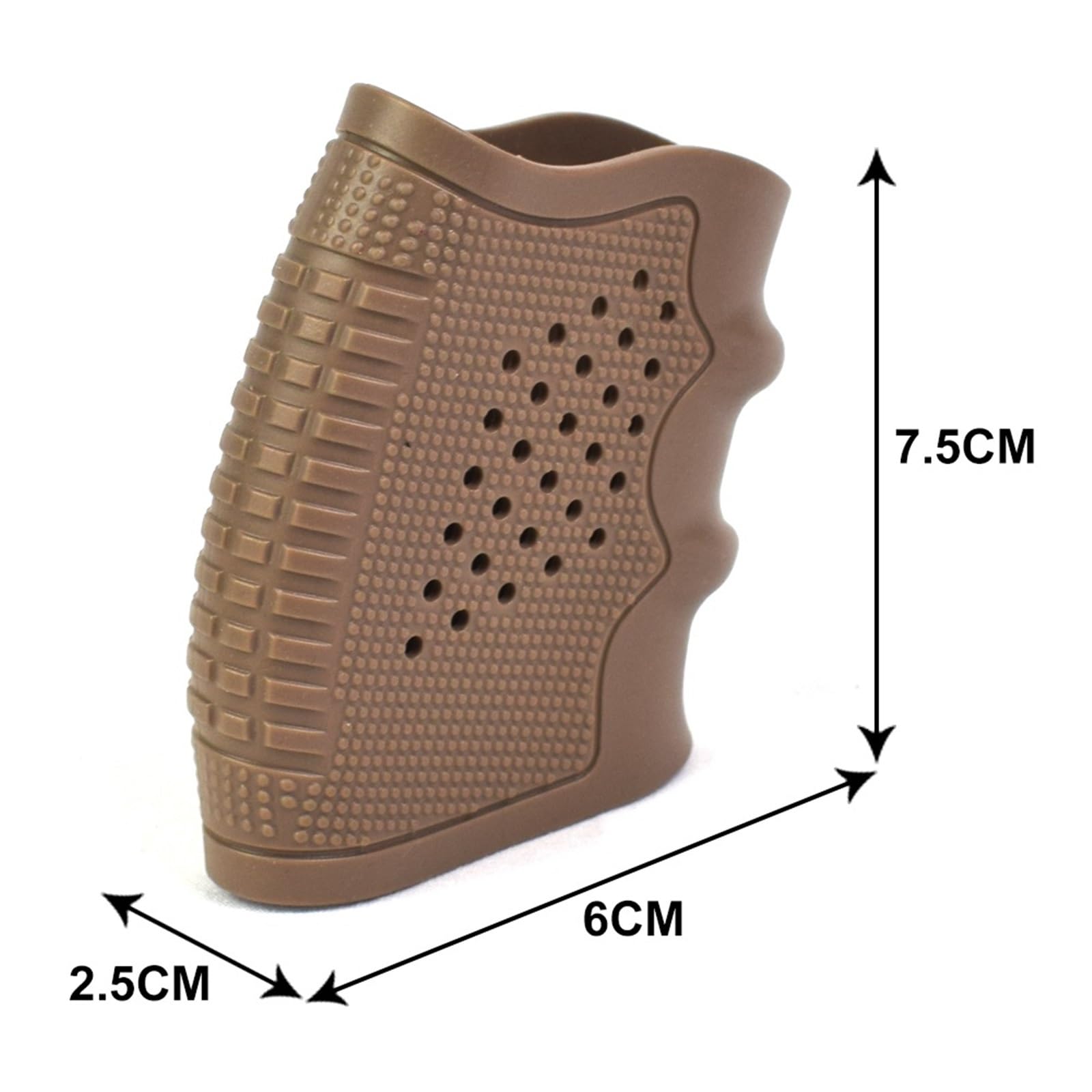 Guanto tattico in gomma for pistola 17 antiscivolo Airsoft Handgun Sleeve Holster Gun Handle Protect Cover Caccia