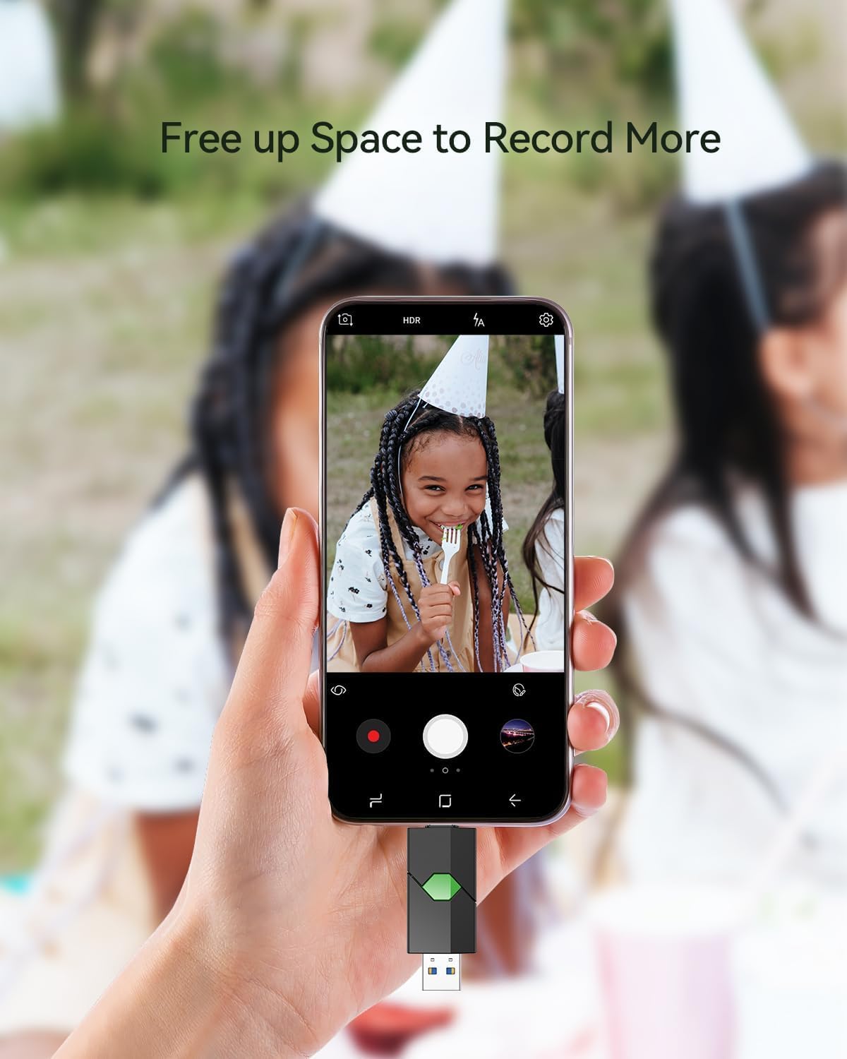 K&ZZ 128GB USB Flash Drives 2 Pack Dual Type C + USB A Flash Drive 2 in 1 USB 3.0 Thumb Drive Push-Pull Cover Photo Stick