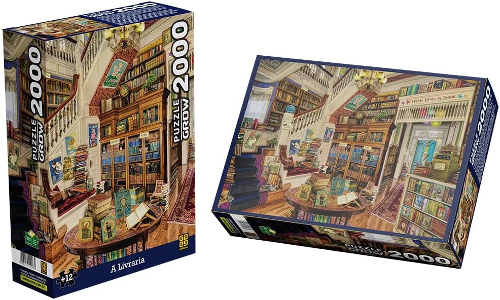 Quebra-cabeça A Livraria 2000 Peças - Grow
