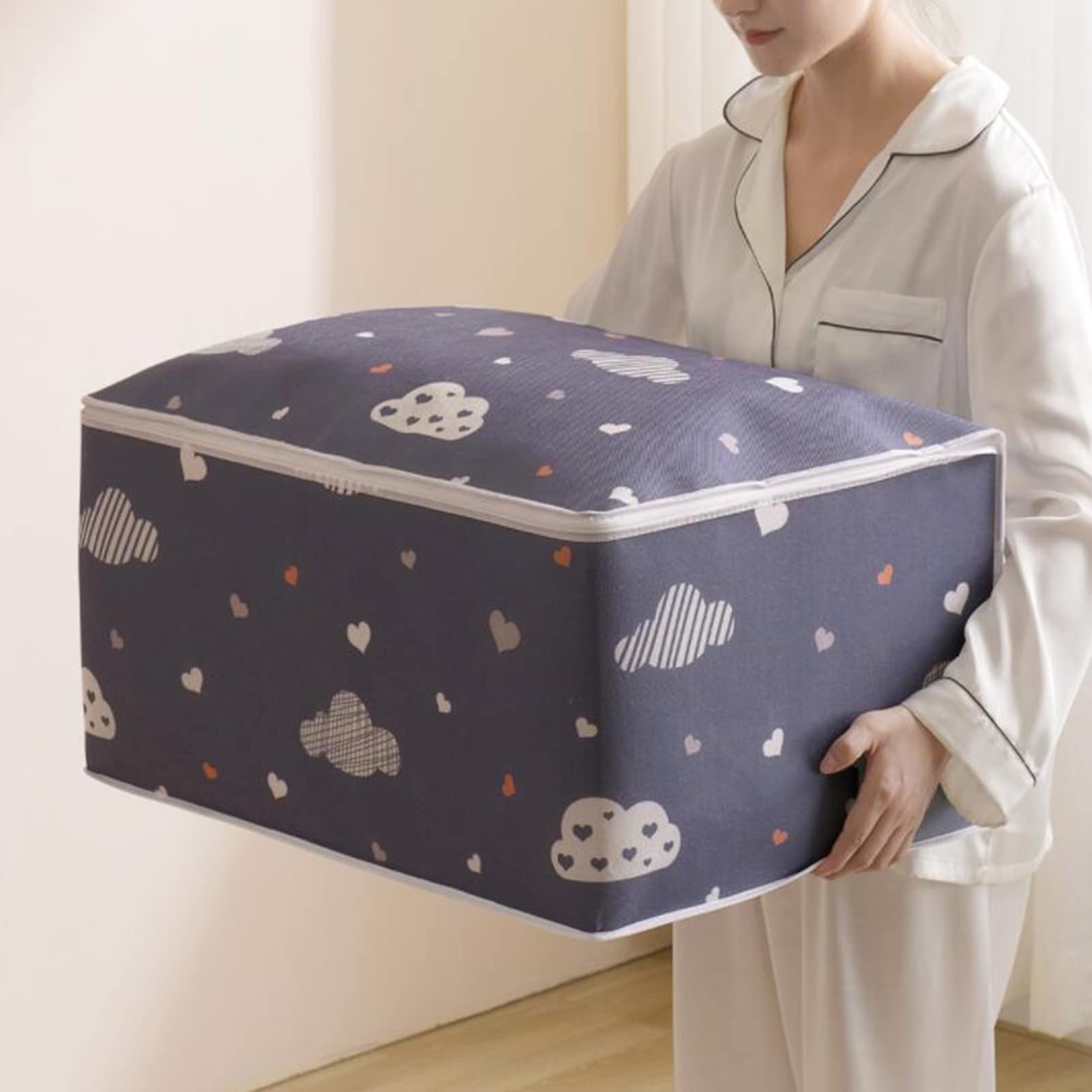10CS Sacs de rangement en PE à double fermeture éclair, extra épais
