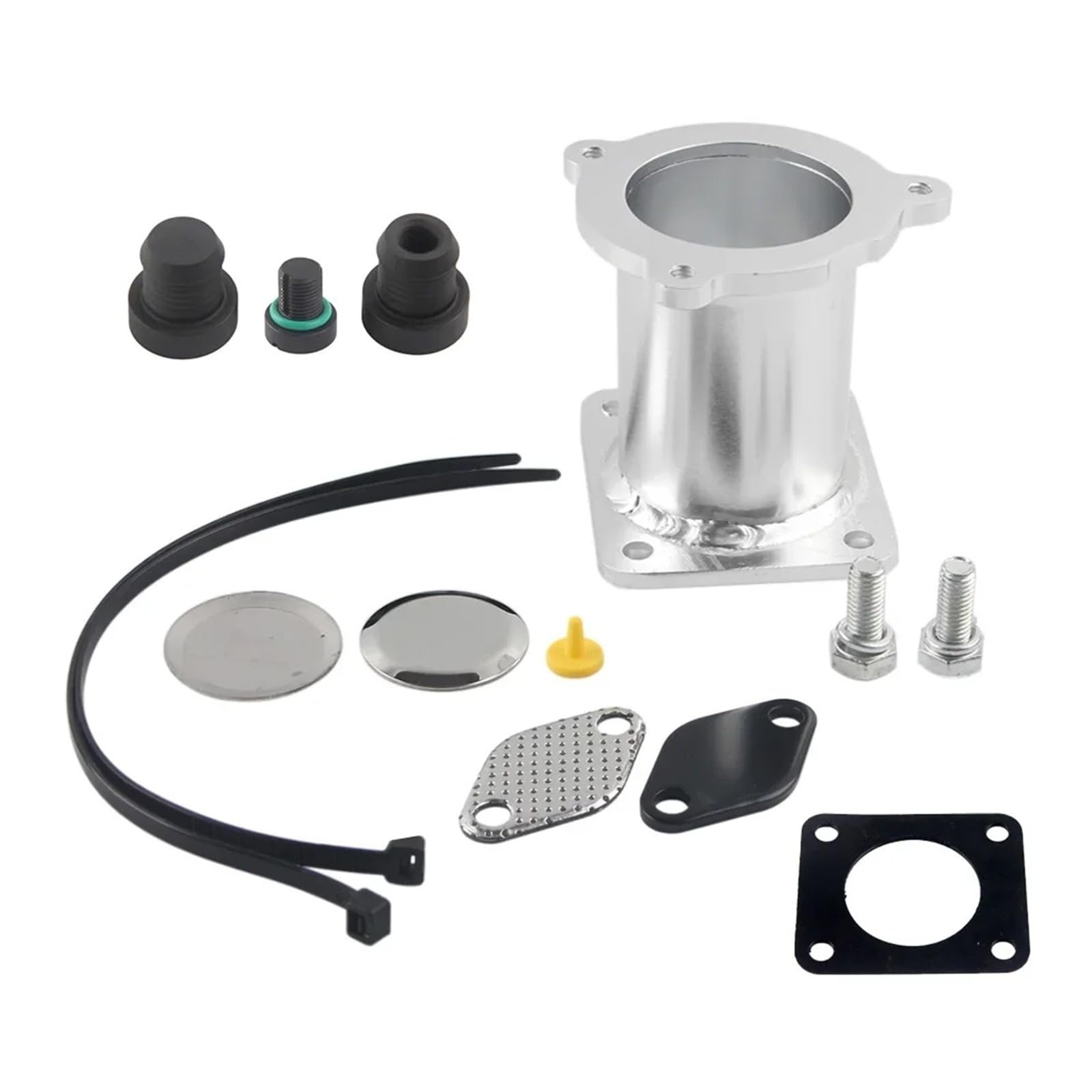 Sifusm Full Kit Black Plug Egr Valve Recirculation Valves Plugs Cooler Thermostat Bungs For Bmw 1 3 5 6 7 Series For X3 For X5 For X6 Adaptor For E60 E61 E70 E71 E87 E90 E91 E9(Full Kit Black Plug)
