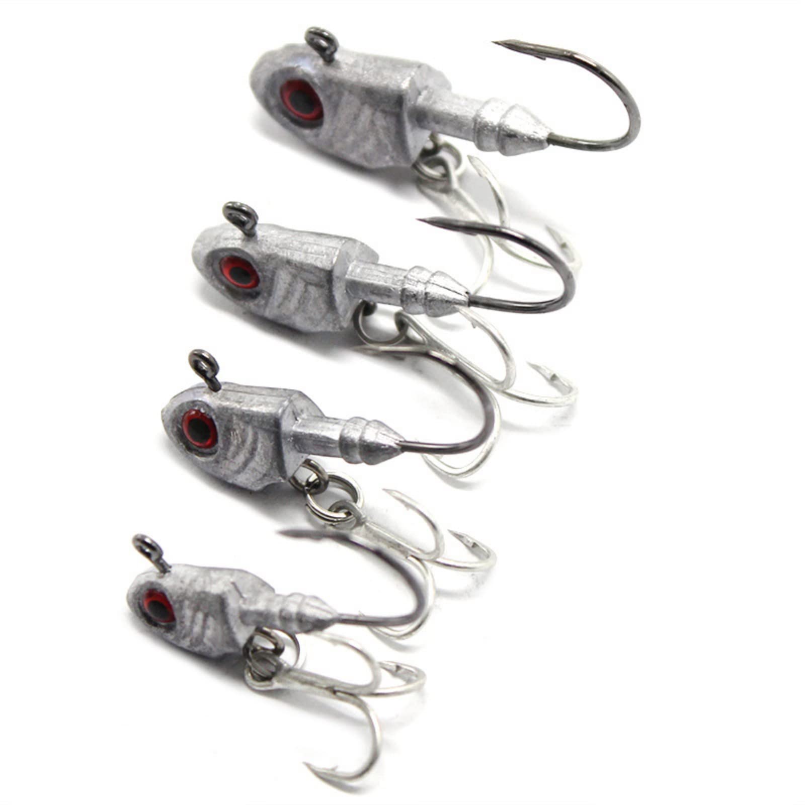 GOL-Lv.life☀20PCS Hameçon à Tête de Plomb Professionnel Compact Haute