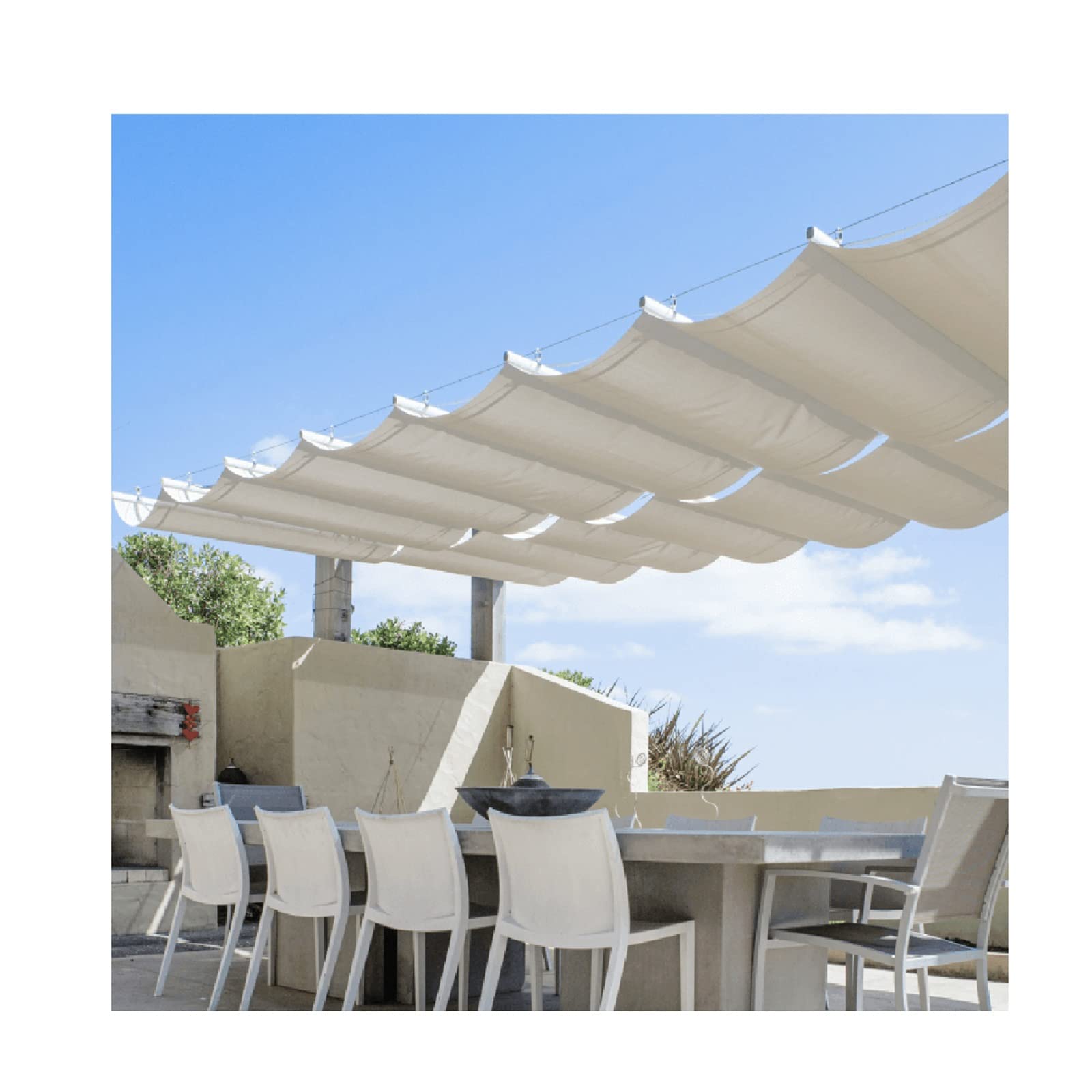 b1 markise Wellen-Sonnensegel, Pergola, Ersatz-Sonnenschutz, Markise, einziehbar, wasserdicht, für Terrassendeck, auf Draht aufschiebbar, Wellen-Sonnensegel, einziehbar, mit Hardware (Größe: B1,5 x L15 Porsche Boxster Colour:White & Black plastic w/Red Nylon & Gold Trim Rennradrahmen Rahmen, Herrenfahrrad gebraucht
