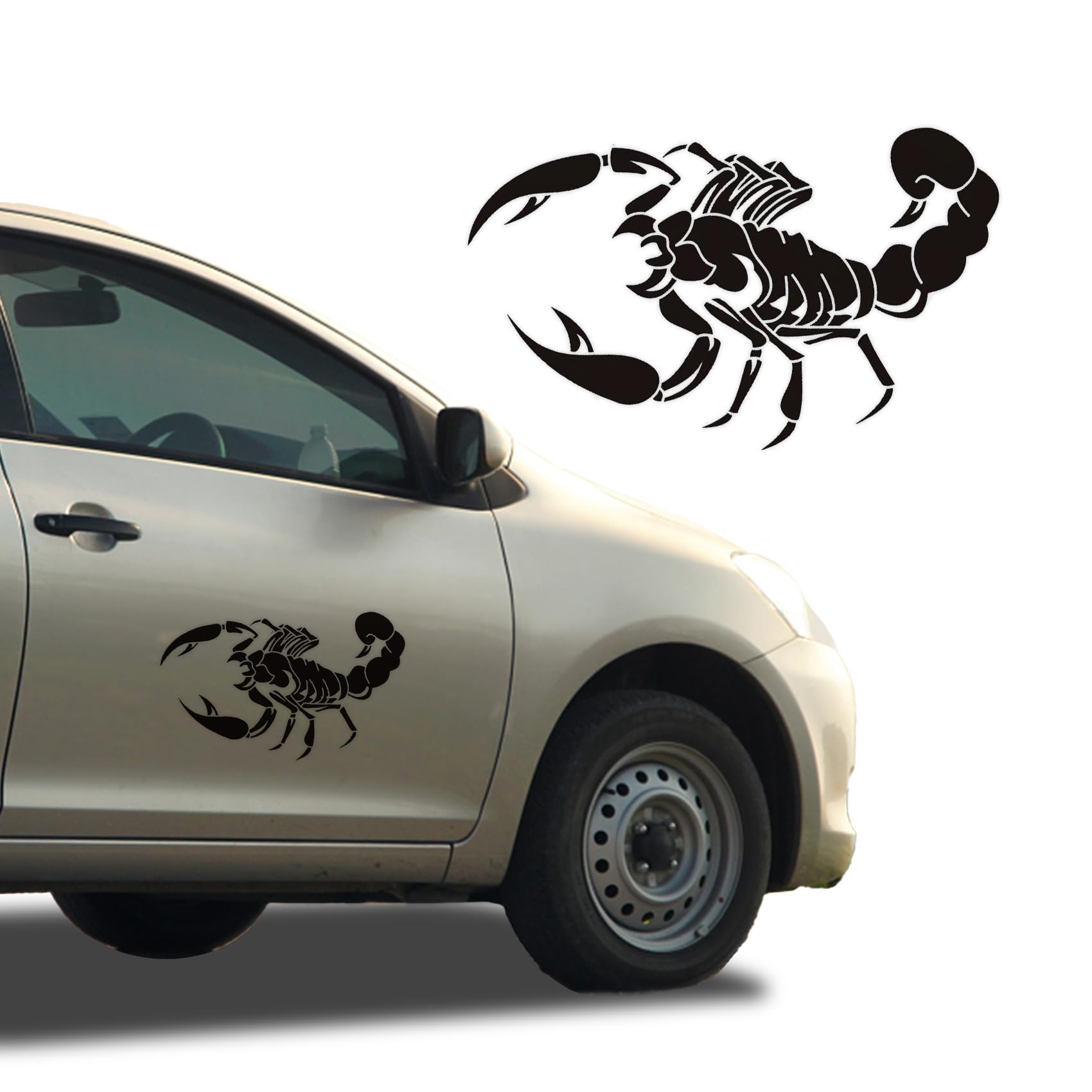 Middrivr Car Hood Stickers Scorpion Sticker, Vinyl Decal Sticker, Car Vinyl Body Bumper Window Sticker, DIY Car Body Sticker Side Decal for Bumper Sticker Decal Window Sticker Decal