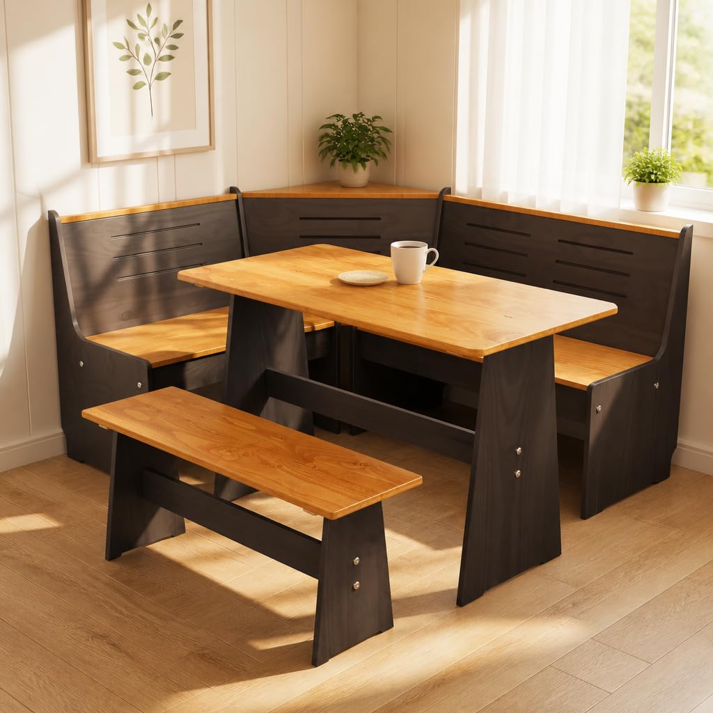 SISO DENMARK ローボード　BRUNCH Amazon.com - PLAMMA Breakfast Nook Table Set - Reinforced