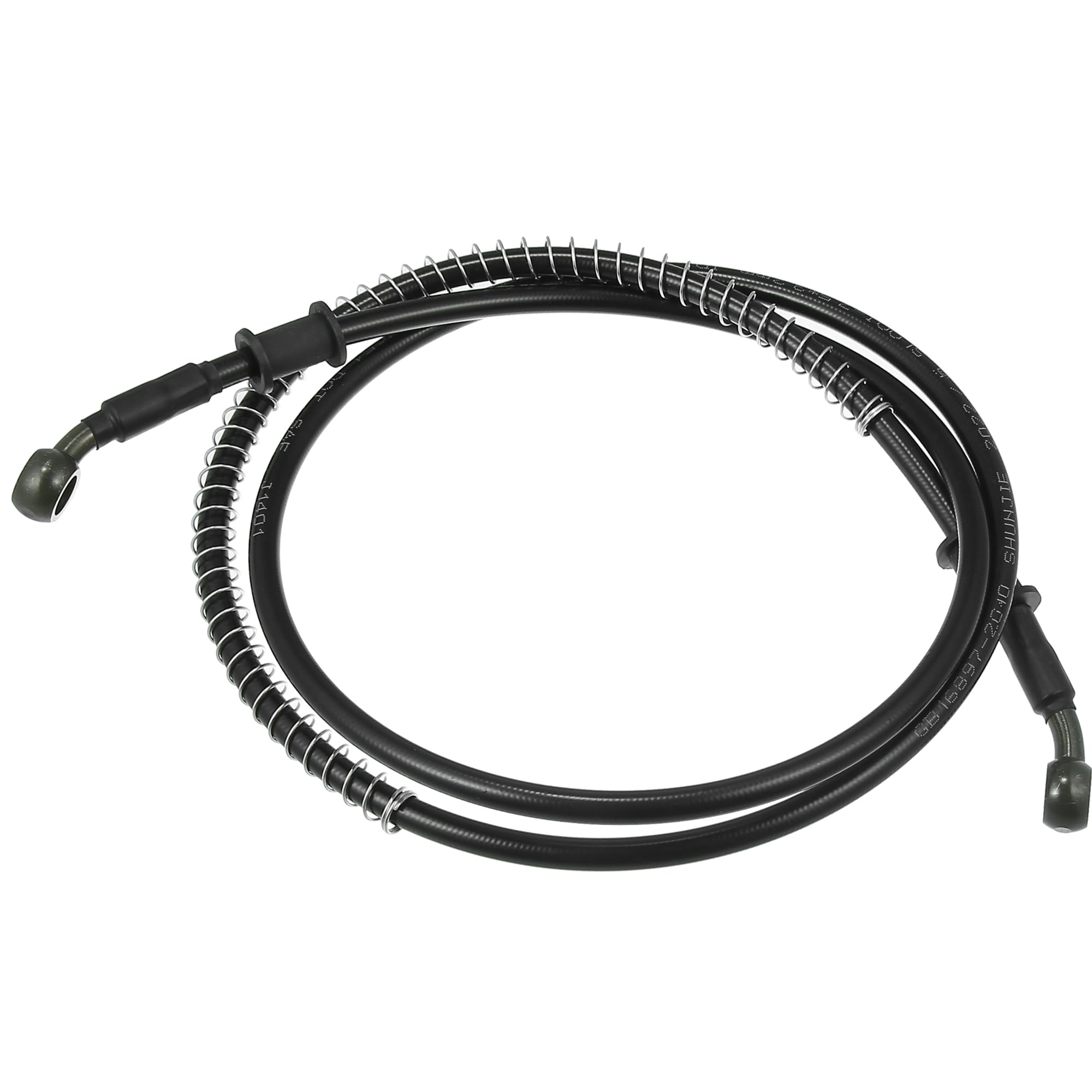 Tuyau d'huile de frein et d'embrayage tressé 140cm 10mm flexible noir Motoforti pour moto