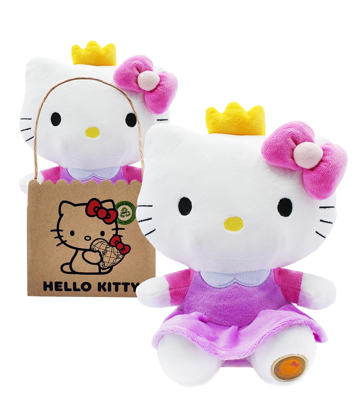 Amazon.com: Joy Toy 20614 Hello Kitty Princess Eco Plush 24 cm