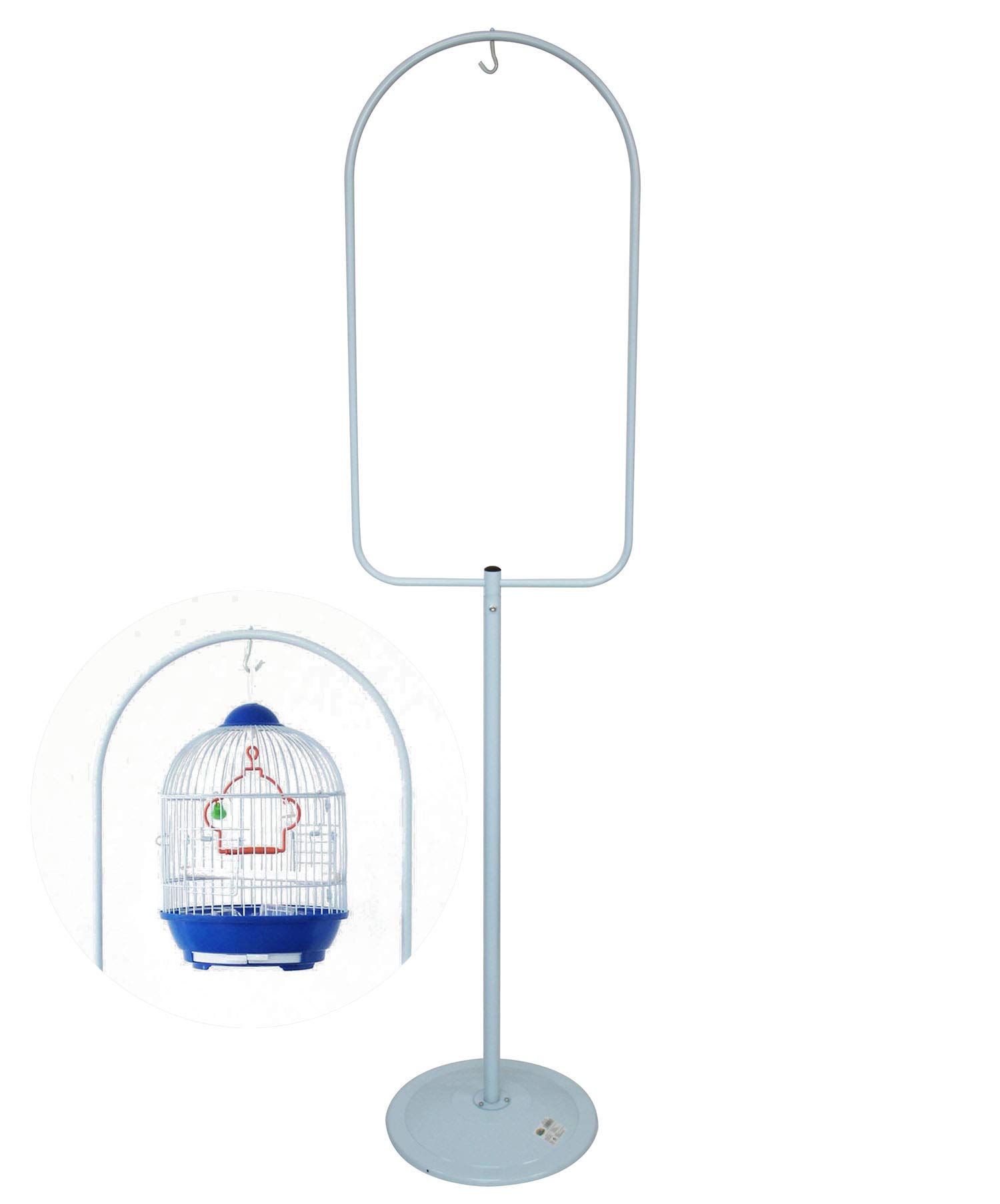 BPS Pie de Gancho para Colgar la Jaula Soporte para Jaula de Pájaros Loro 3 Modelos Elegir (Cerrado: 152x34 cm) BPS-1253