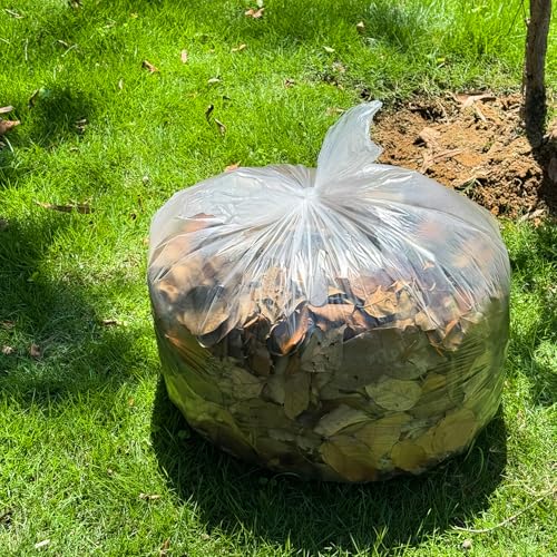 Image of 40-45 Gallon Clear Trash Can Liners - 250 Count Bulk, 40'' x 48'', High Density Garbage Bags for Outdoor, Recycling, Commercial, and Industrial Use