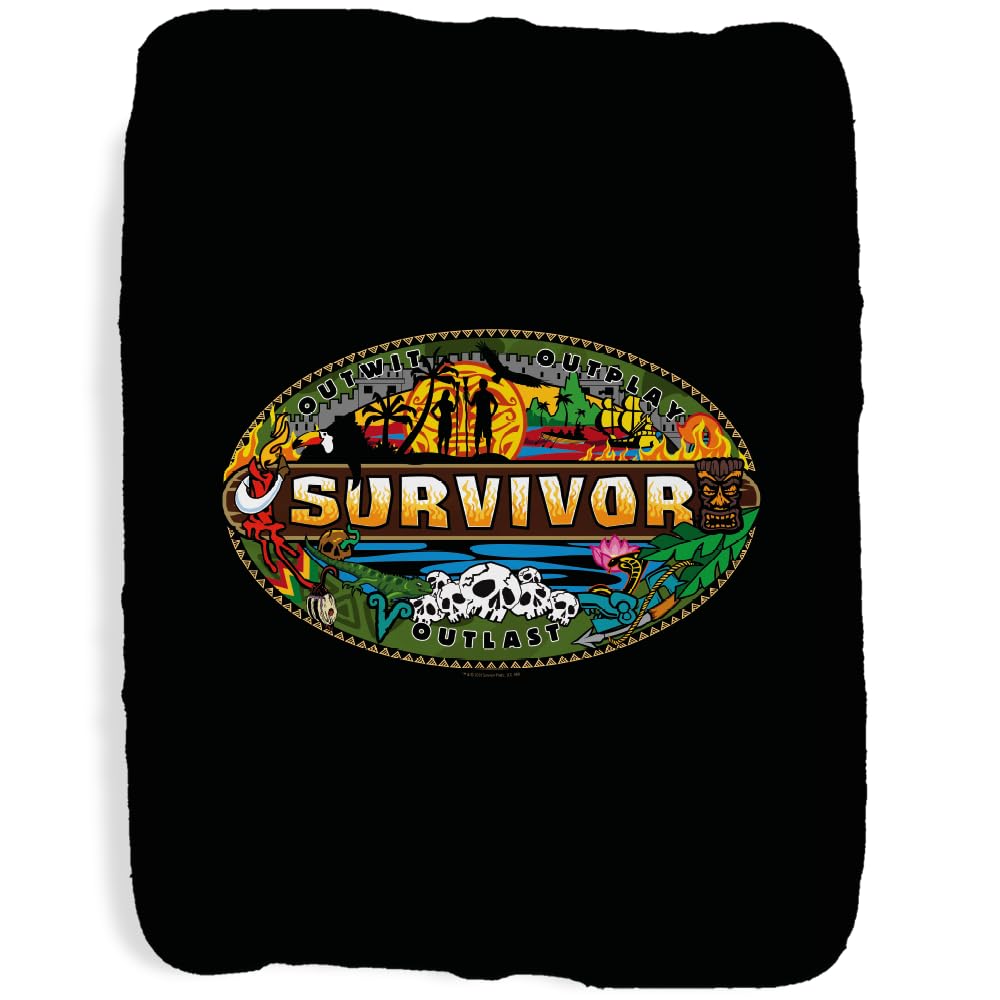 Couverture Sherpa Survivor Mashup 152x203cm plaid sous licence