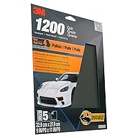 Vista 22 de Papel de lija 3M Wetordry, 03024, granos surtidos, 3 2/3 pulgadas x 9 pulgadas, 5 hojas por paquete