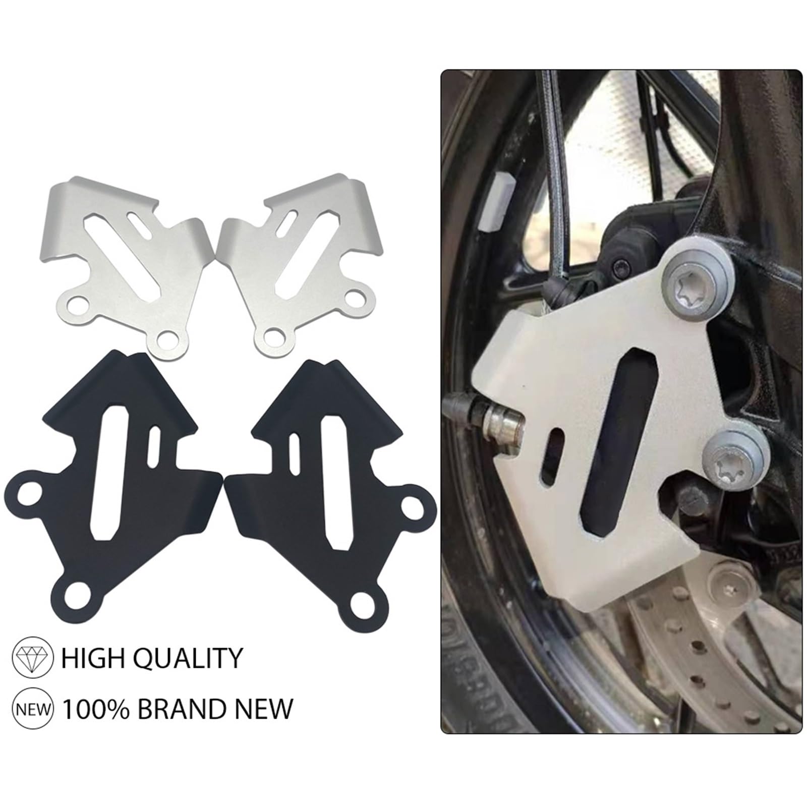 cavalletto Moto Adatto per BMW F 850 ​​GS 750 F750 F850 ADV F850GS Adventure F750GS 2018-2023 Copertura Pinza Freno Anteriore per Moto Cavalletto Alzamoto(Silver)