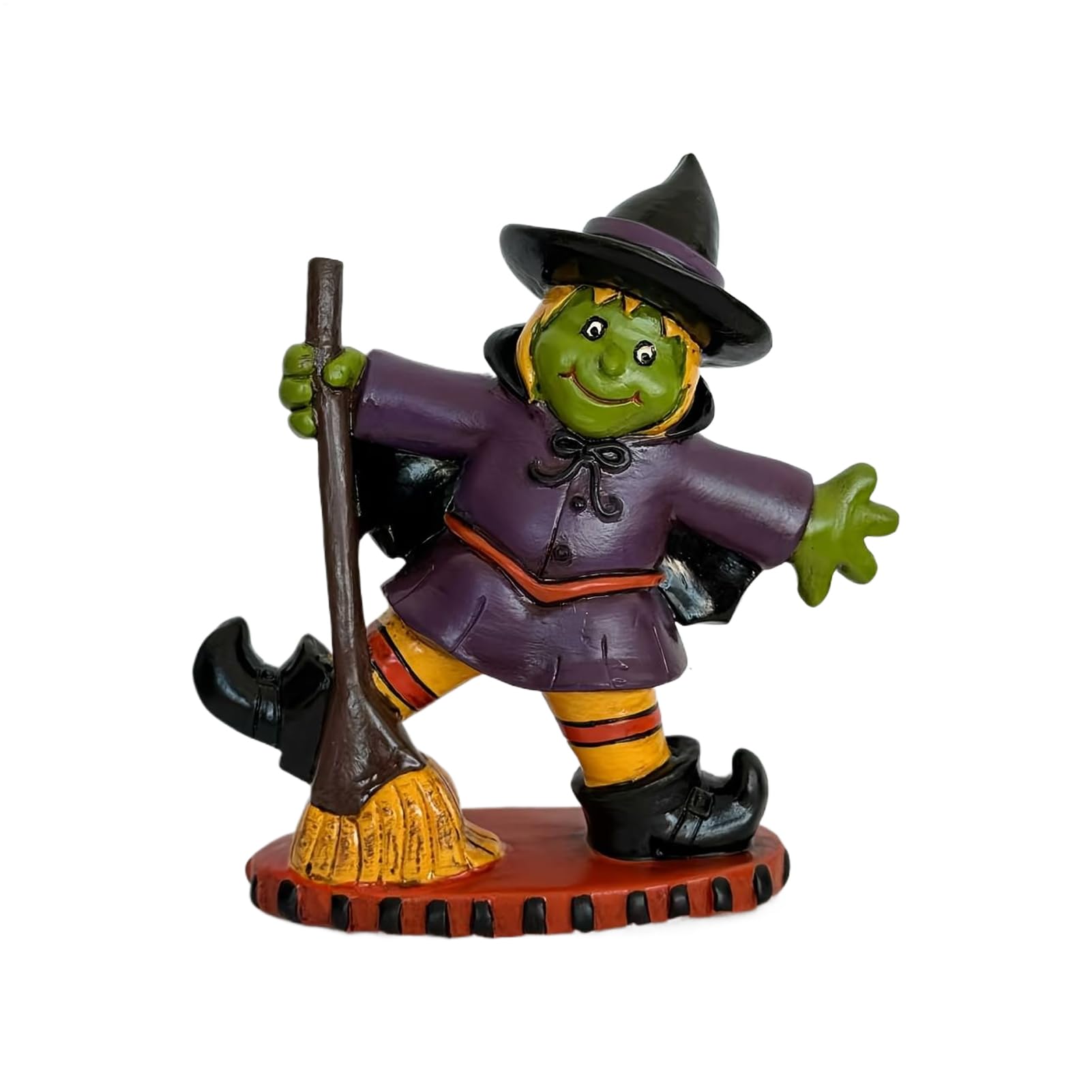 Statue de sorcière en résine d'Halloween de 15 cm pour table