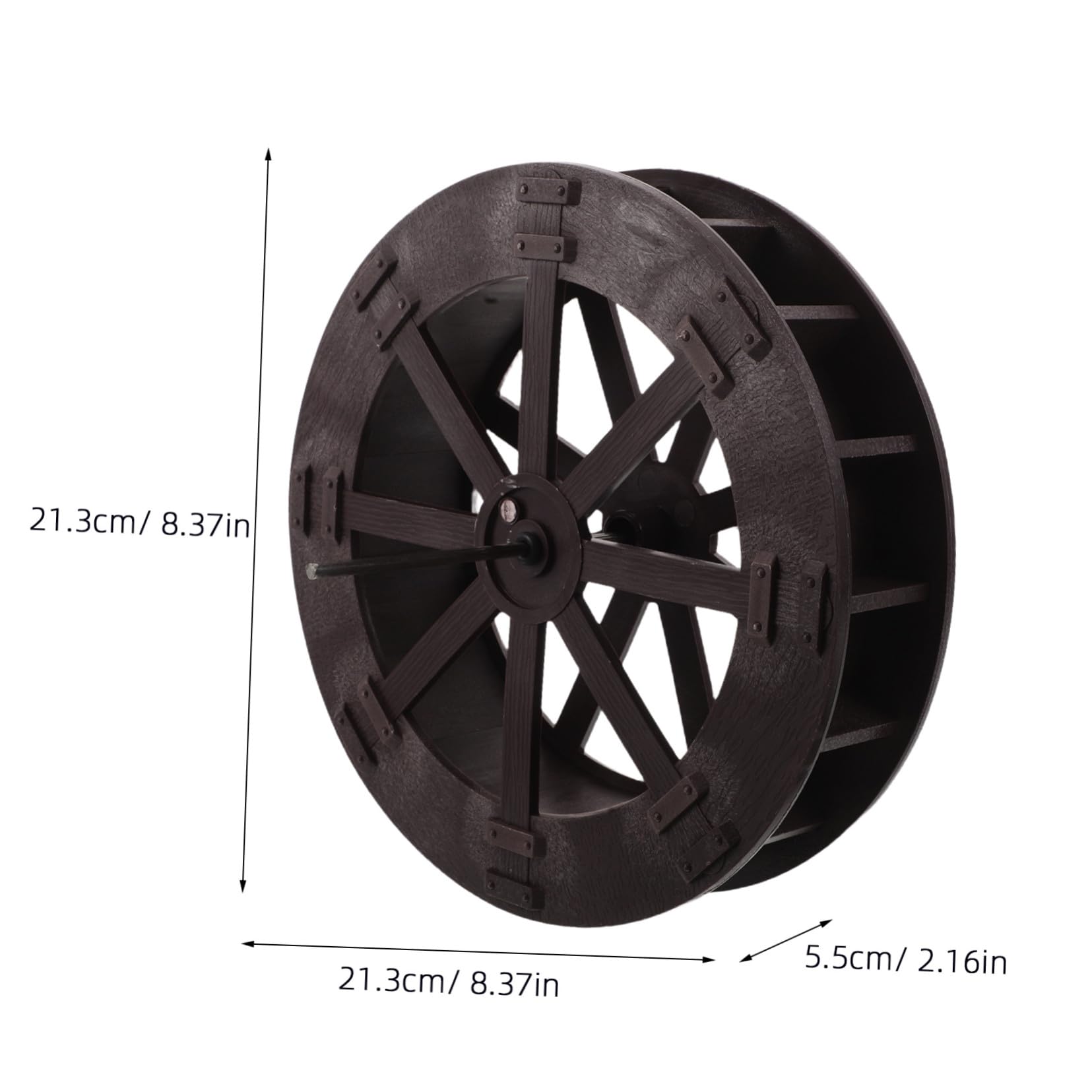 Roue de Fontaine à Eau de Table Rotative Facile à Assembler Accessoire en Plastique et Acier Inoxydable Décor Naturel et Élégant pour Bureaux et Salons