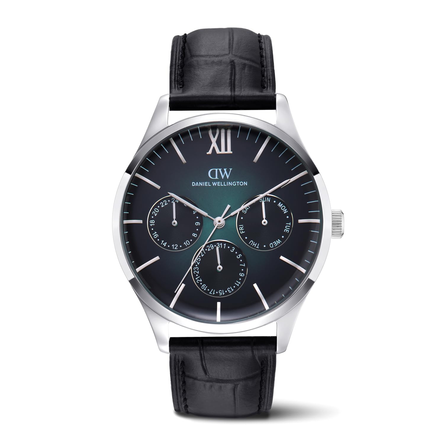 Round 41mm Teal Dial Analog Men Watch - DW0DG2400-image-23