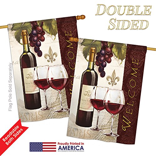Drapeau vertical multicolore de qualité supérieure Happy Hour 71x101 cm
