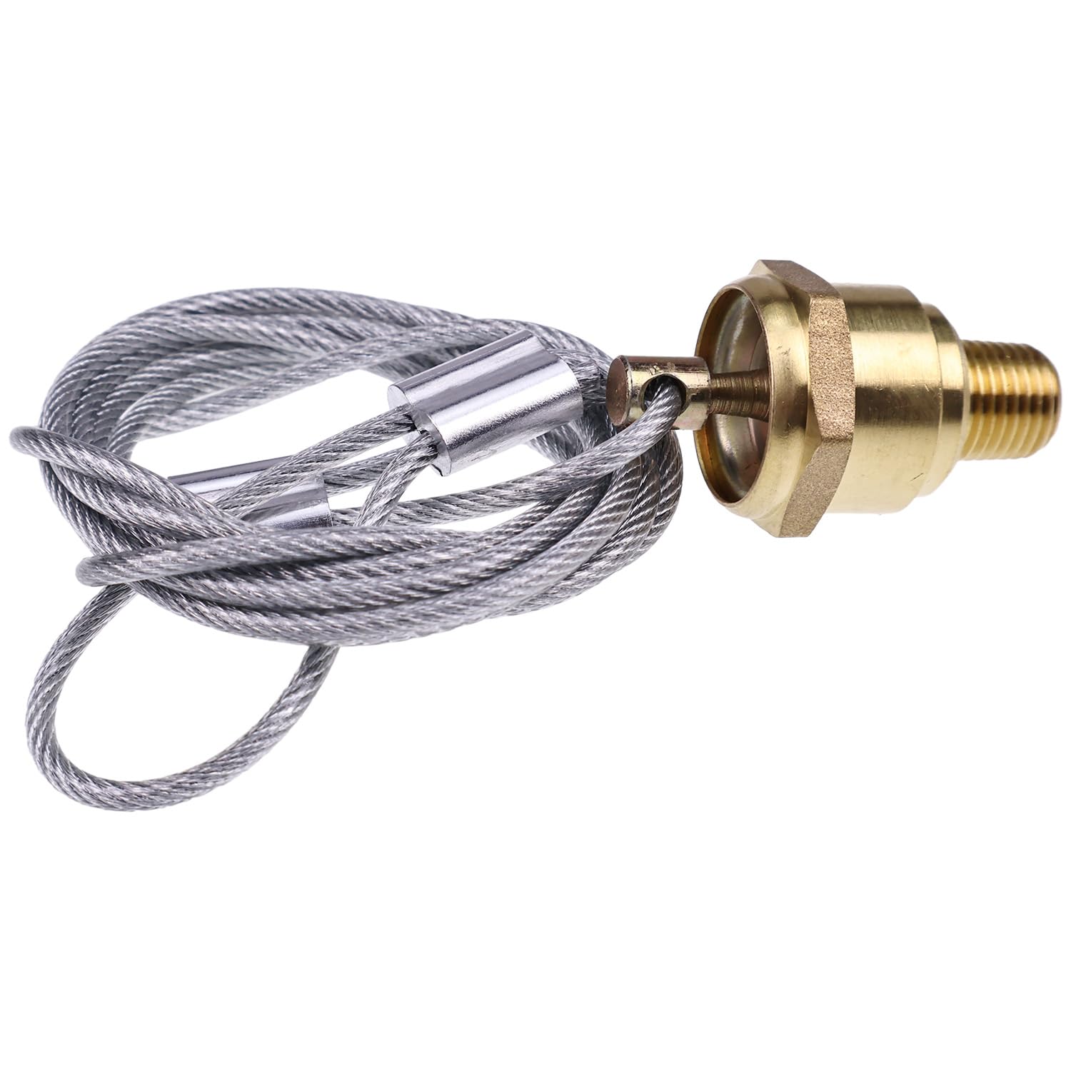 10 válvulas de drenaje de tanque de aire 12105 TR12105 de 60 pulgadas, cable compatible con compresor de depósito de freno de aire NPT Haldex de 1/4 pulgadas compatible con semircamión N3613AD