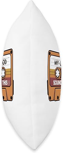 Miniatura 2 de My Childhood Sounded Like This Retro Cassette Throw Pillow
