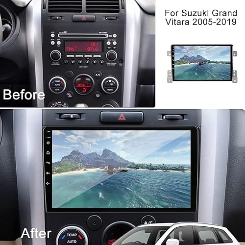 Miniatura 3 de Para Suzuki Grand Vitara Radio 2005-2019 Radio estéreo para coche Android 12 Inalámbrico incorporado CarPlay Bluetooth Unidad Principal 9 Pulgadas