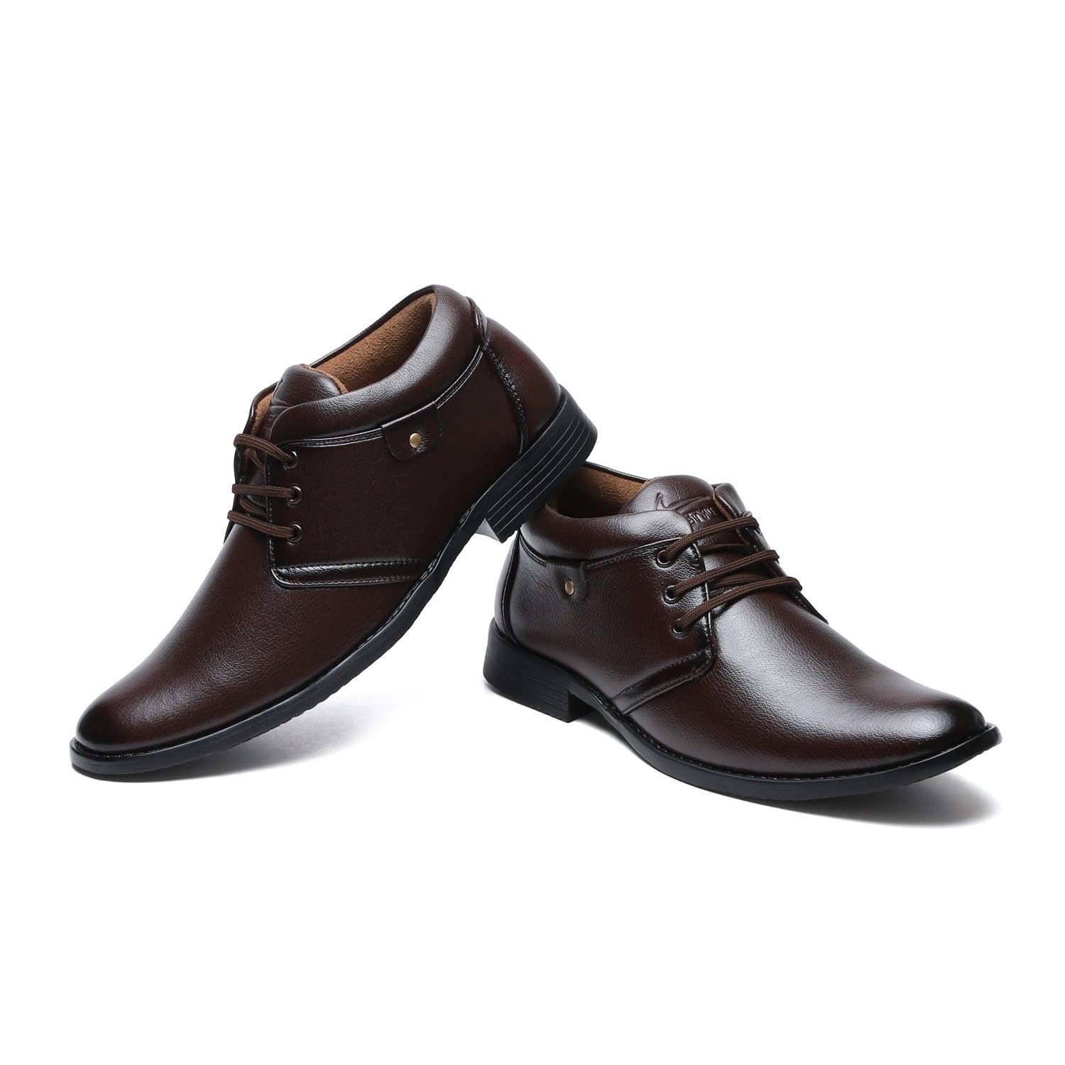 club style Men's Classic Leather Oxford Dress Shoes, Formal Lace-Up Design in Black and Brown, Business Professional Footwear-picture-12