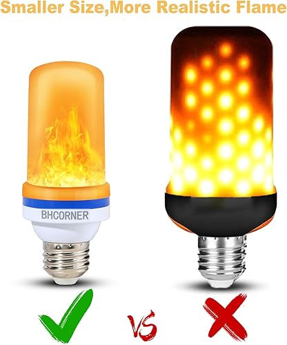 Miniatura 7 de Bombillas LED con efecto de llama, decoraciones de Halloween, bombillas para exteriores, base E26E27, bombillas parpadeantes de Navidad al aire
