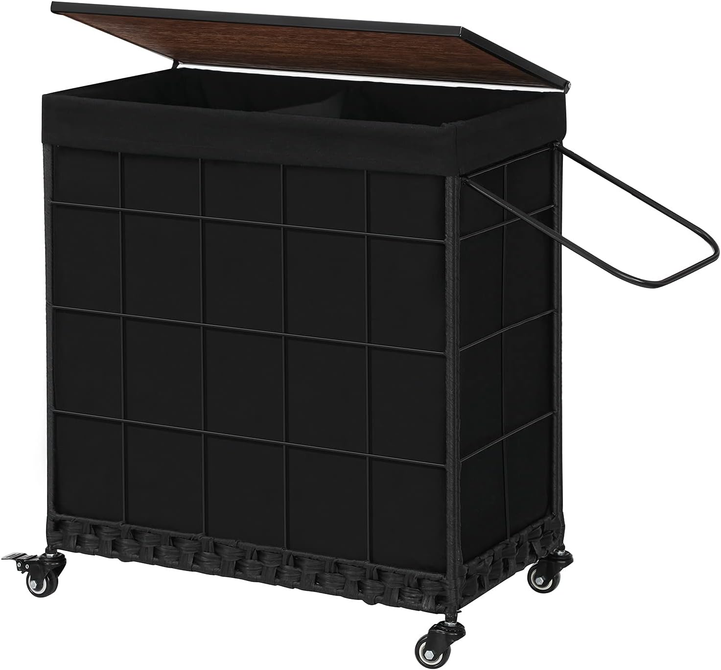 Bepatio Rolling Laundry Basket Slim Laundry Hamper with Lid