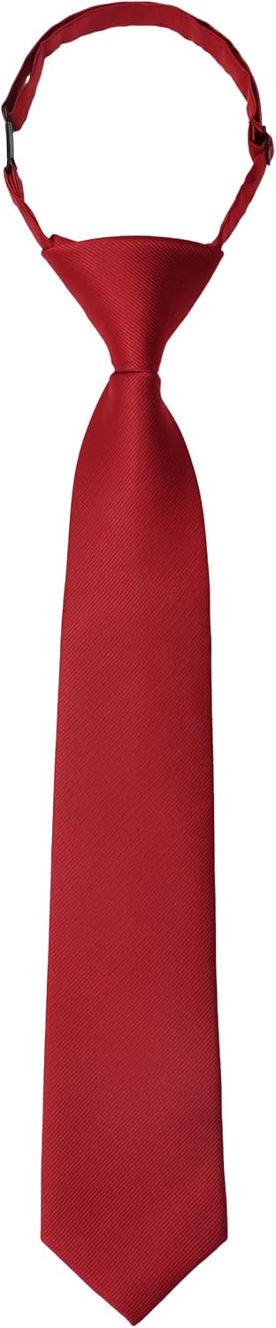 Boys Tie Solid Color Pre-tied Kids Neckties for School Wedding Church Graduation