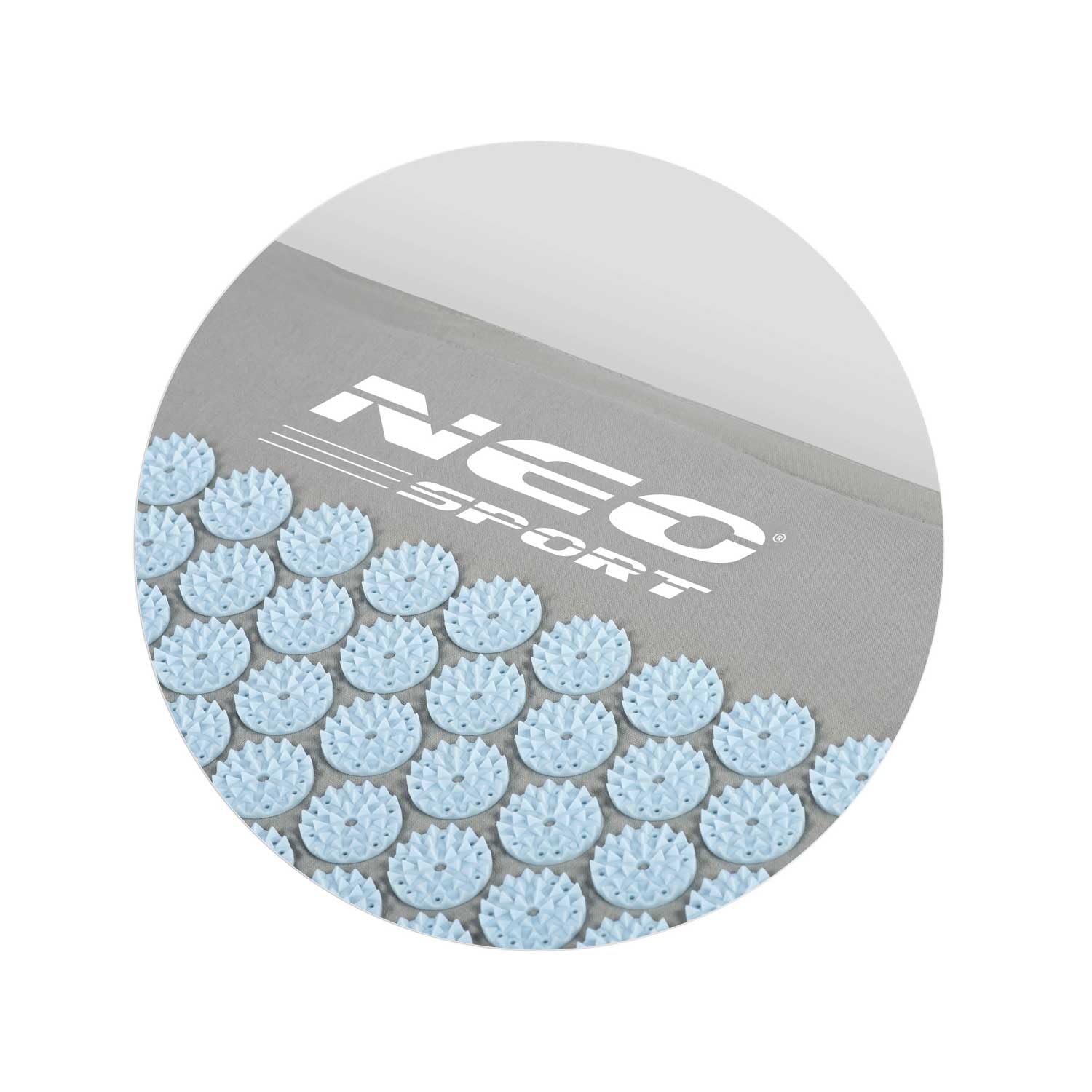 Tapis d'acupression avec Pointes de Protection de la Marque - 190102 Gris-Bleu