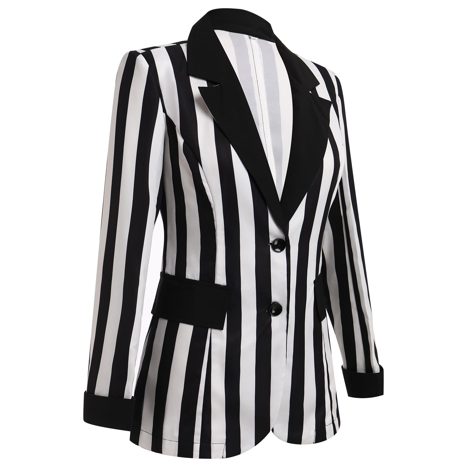 Odizli Blazer, giacca da donna elegante, a maniche lunghe, oversize, a righe