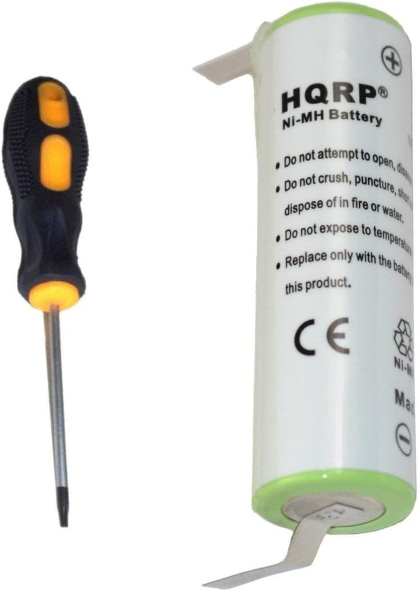 HQRP Battery for Remington 65964 Replacement, fits Titanium MicroFlex R ...