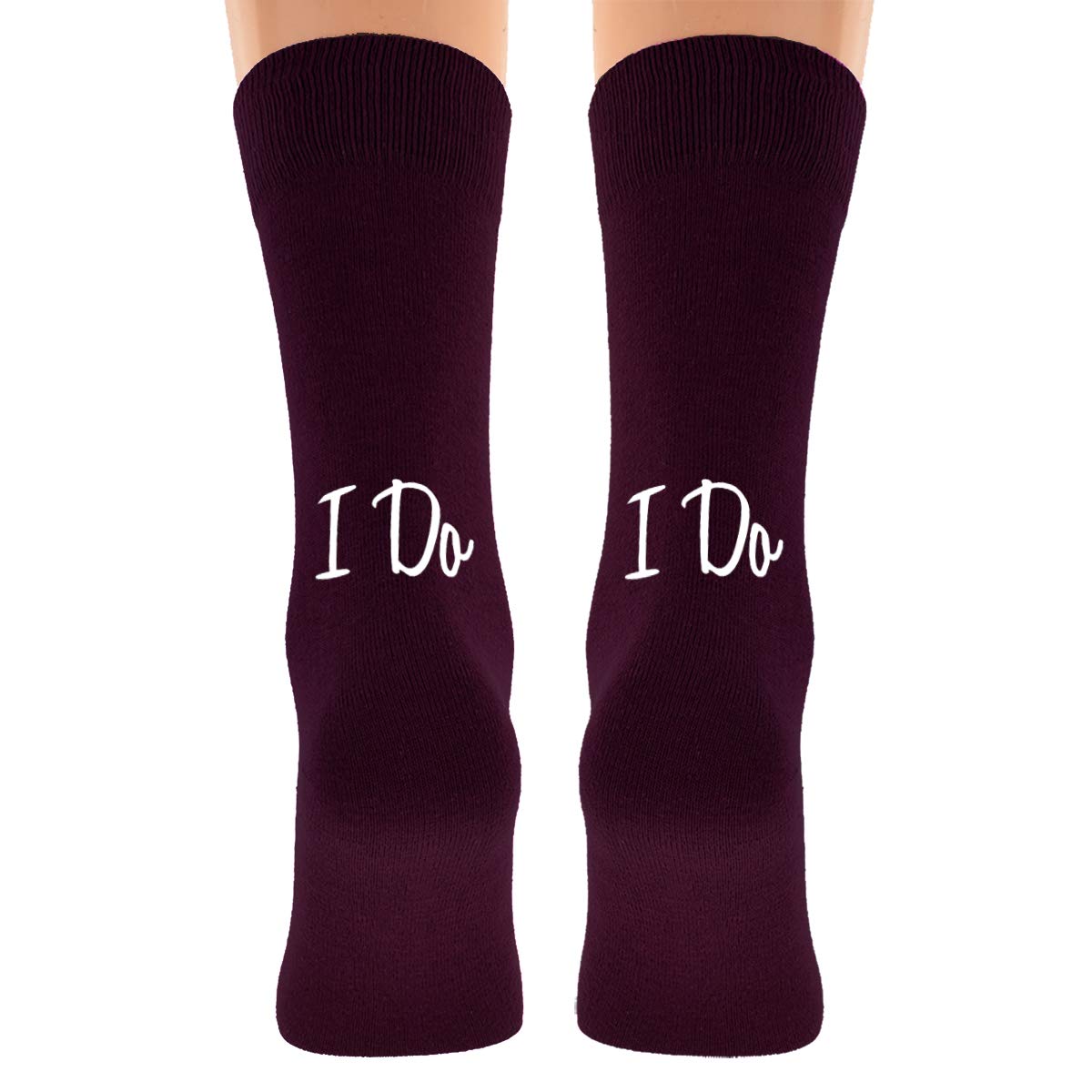 Gtr-Prestige Giftware Men's Burgundy Fun & Romantic I Do Wedding Socks Uk Size 5-12 (Burgundy)
