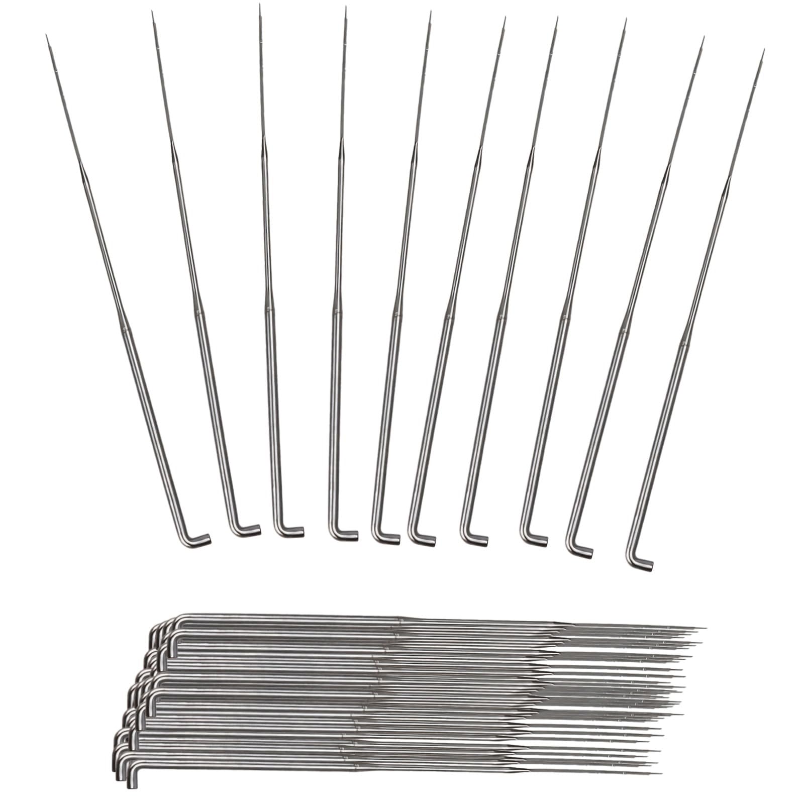 Filznadeln 100er Pack, Nadelfilz-Werkzeuge für Wolle und Rohwolle, Edelstahl-Craft-Nadeln für DIY-Filzprojekte, Zubehör für Handarbeit und Faserkunst