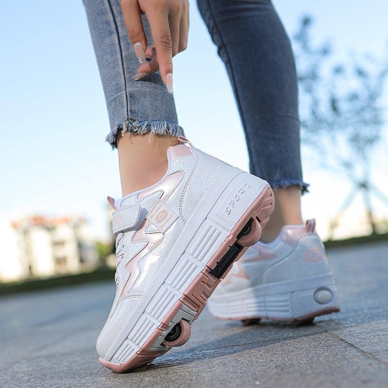 XRDSHY Scarpe Con Ruote Per Ragazzi Ragazzi, Scarpe Da Skateboard