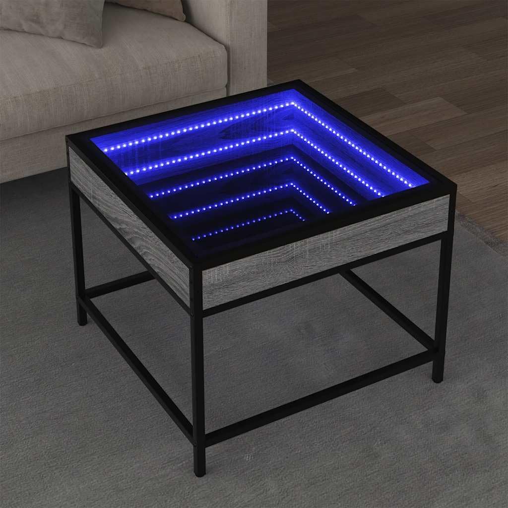 Table basse avec LED compacte pour éclairer et désencombrer le salon