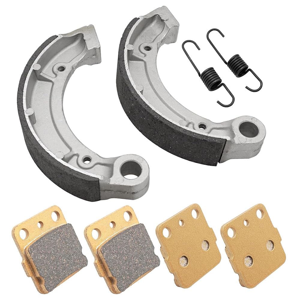 Semimetálicas Pro Pastillas de freno delanteras y Zapatas de Freno traseras para Yama-ha Grizzly 350 Bruin 250 350 Big Bear 250 Big Bear 400 Wolverine 350 Kodiak 400